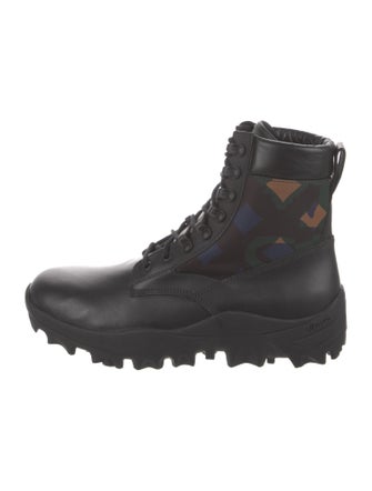 MCM Leather Combat Boots