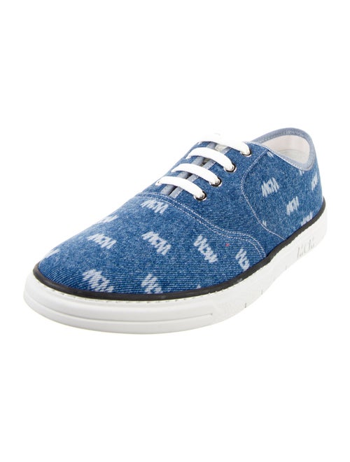 MCM Denim Printed Athletic Sneakers