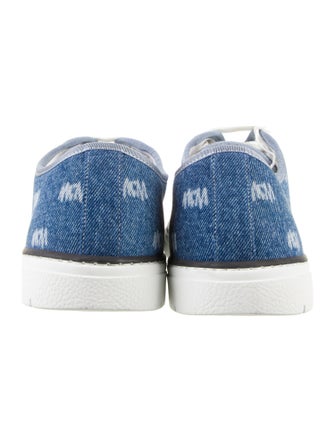 MCM Denim Printed Athletic Sneakers