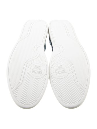 MCM Denim Printed Athletic Sneakers