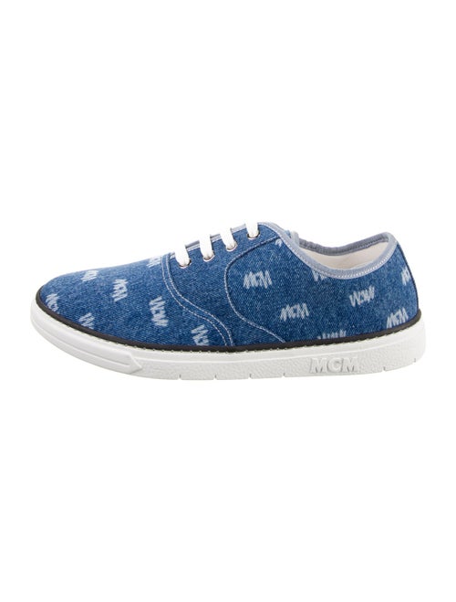 MCM Denim Printed Athletic Sneakers