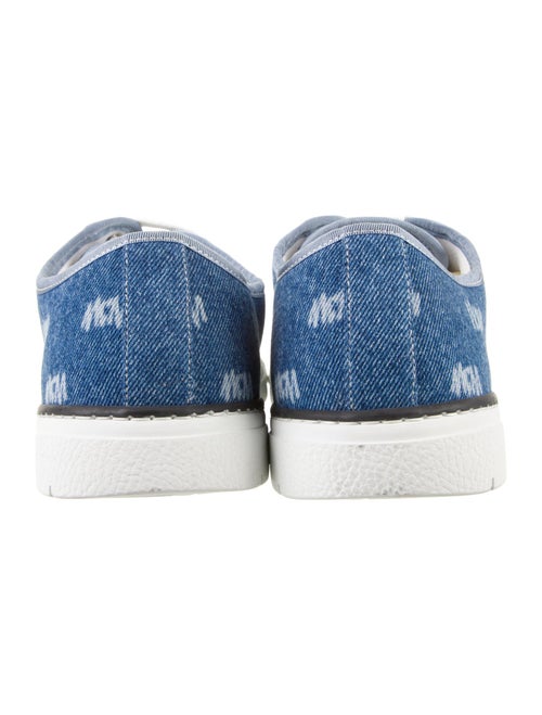 MCM Denim Printed Athletic Sneakers