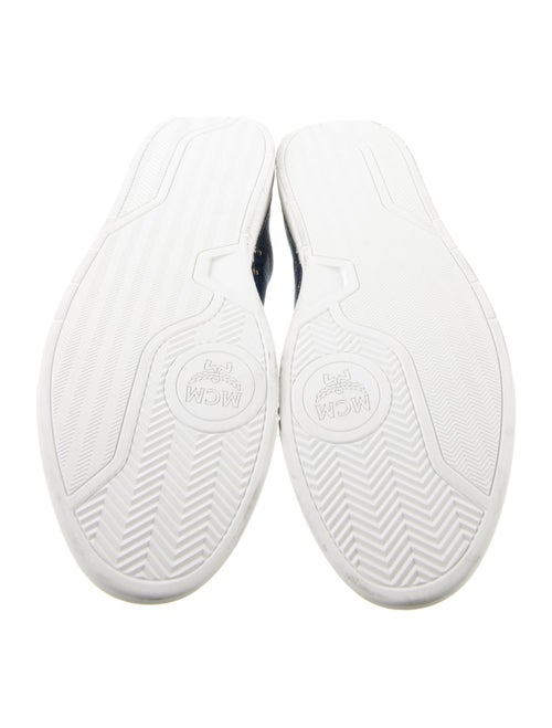 MCM Denim Printed Athletic Sneakers