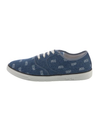 MCM Visetos Canvas Sneakers