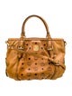 MCM Leather Top Handle Bag