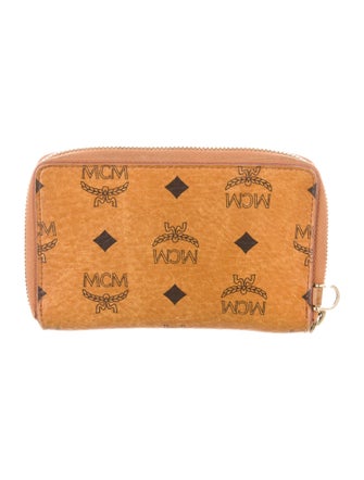 MCM 489257 Signature Logo Compact Wallet
