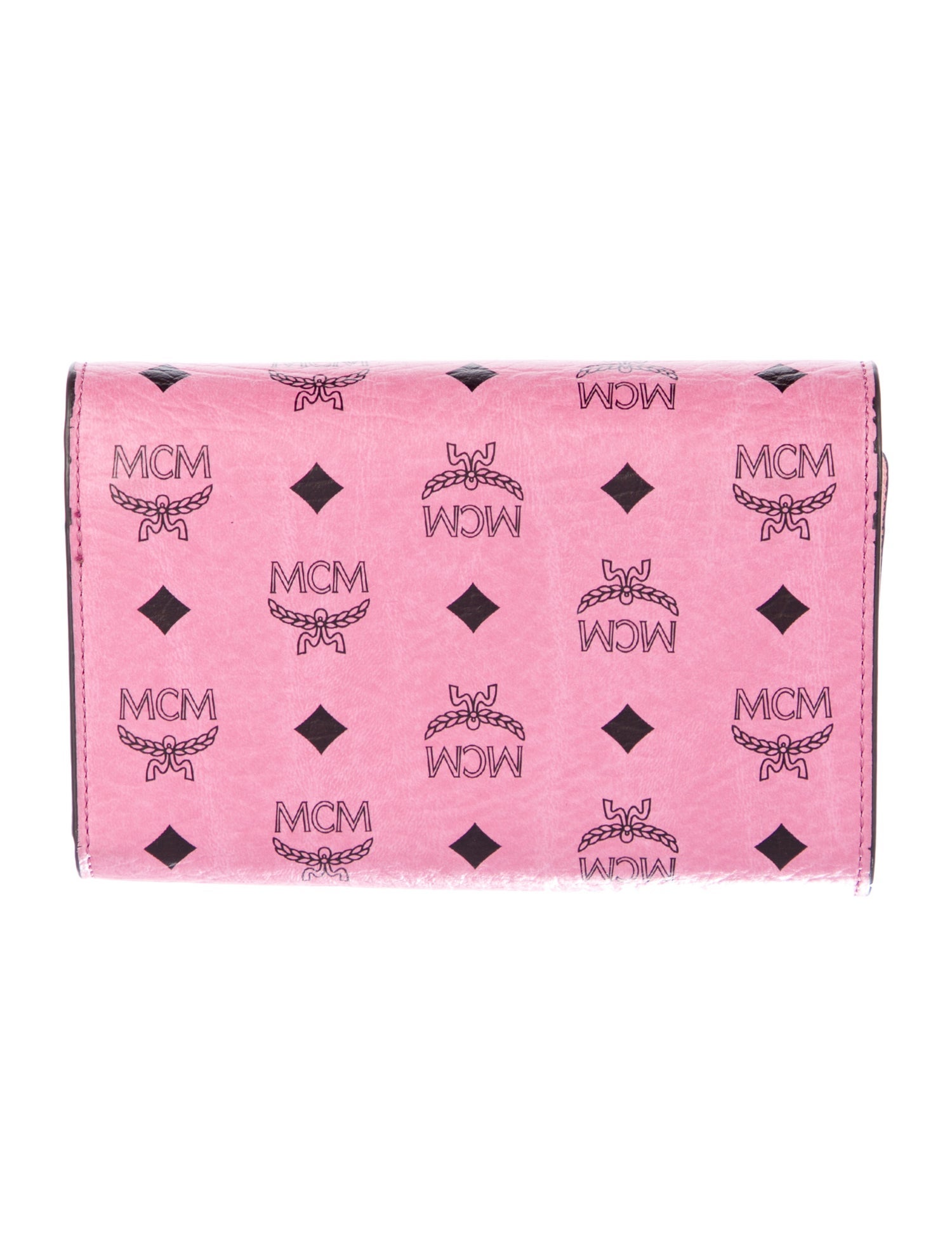 MCM 628253 Monogram Pattern Compact Wallet