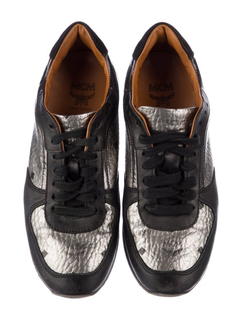 MCM Leather Printed Sneakers
