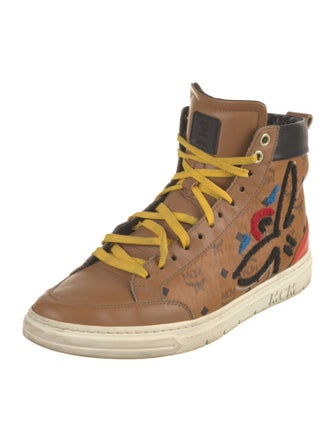 MCM Visetos Printed Sneakers