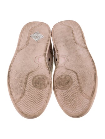 MCM Visetos Leather Sneakers