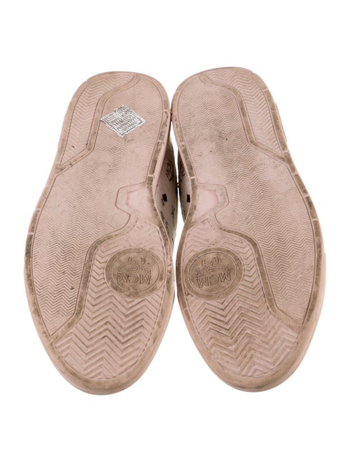 MCM Visetos Leather Sneakers