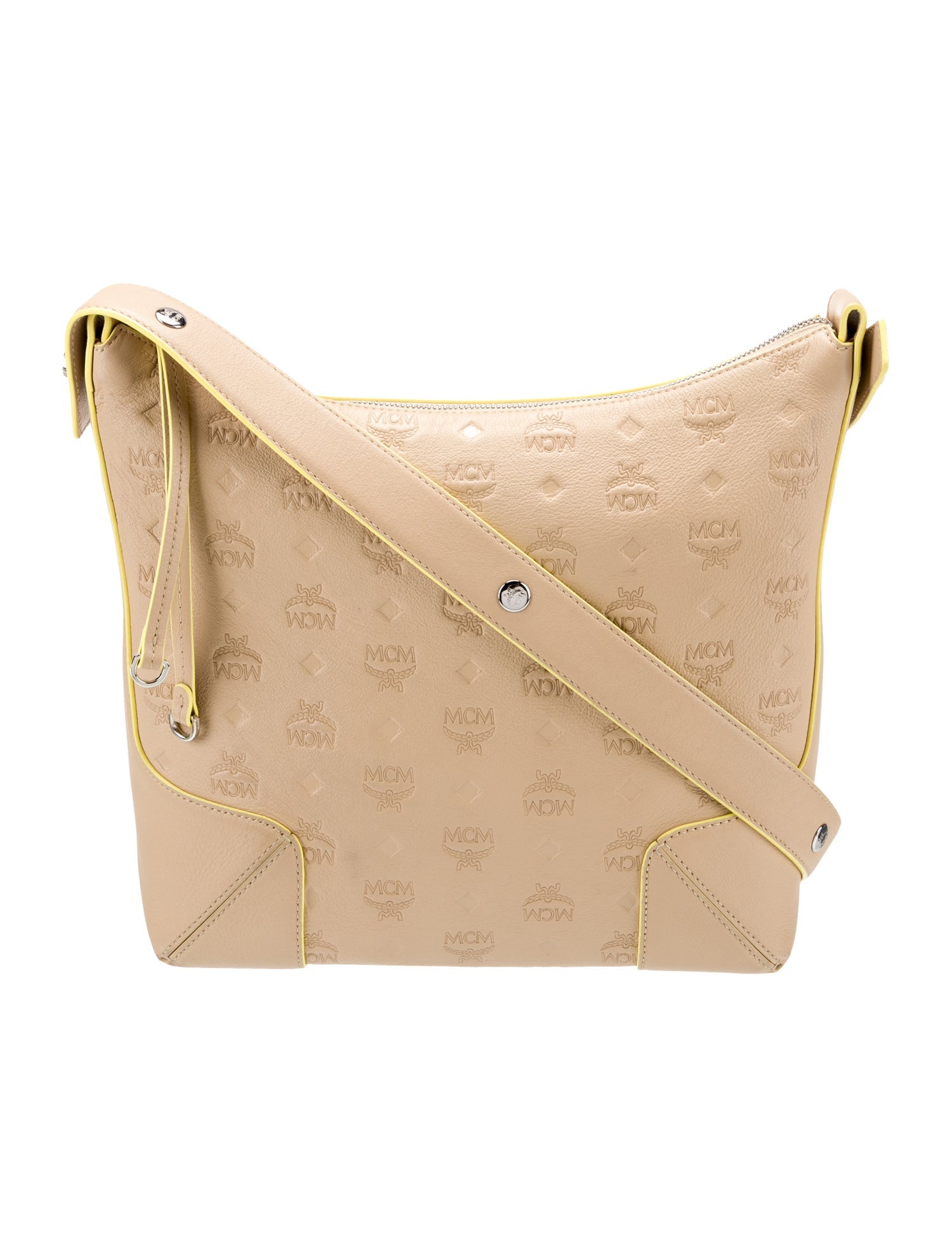 MCM Leather Messenger Bag