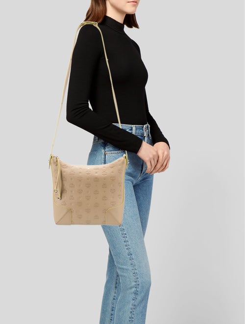 MCM Leather Messenger Bag