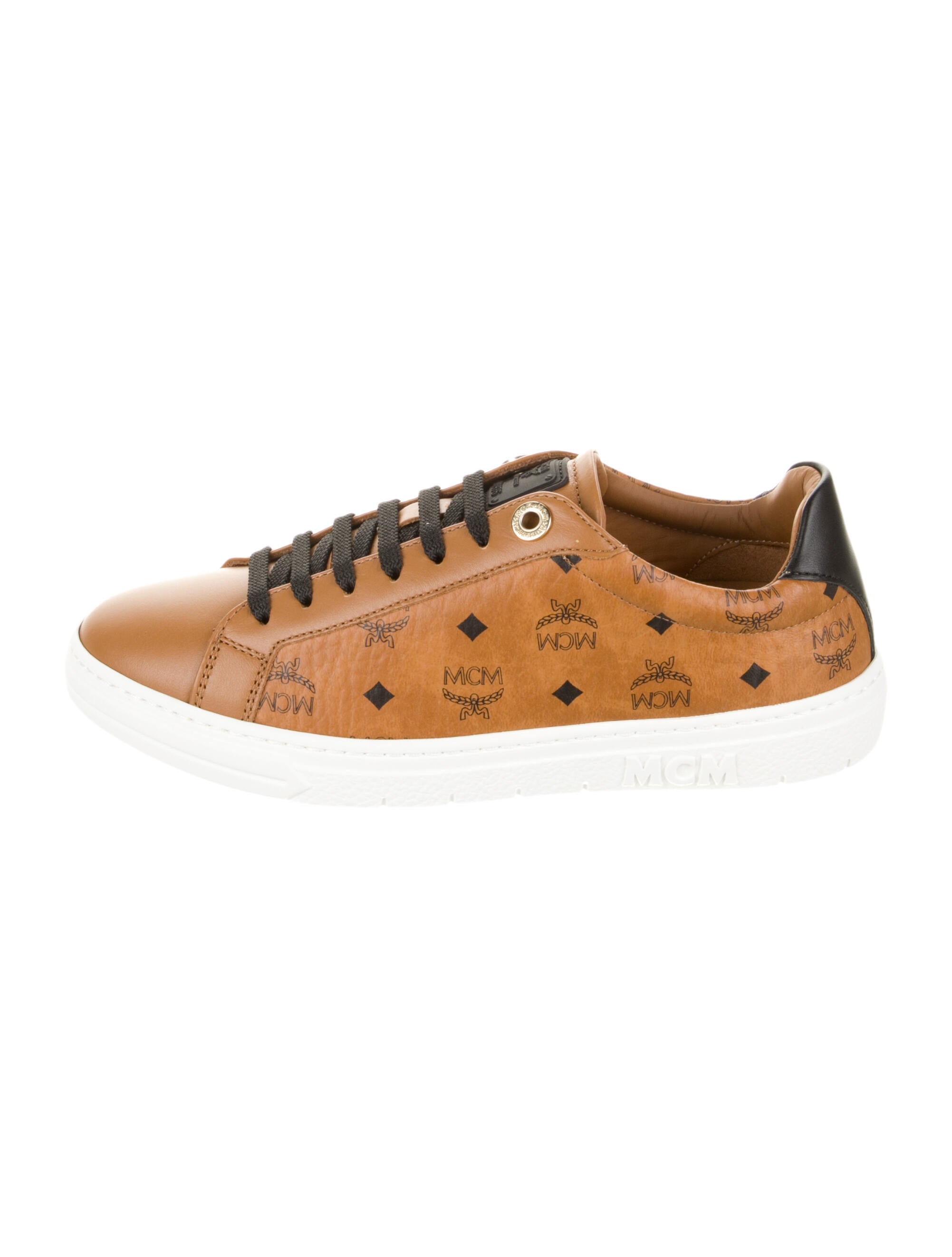 MCM Leather Printed Sneakers