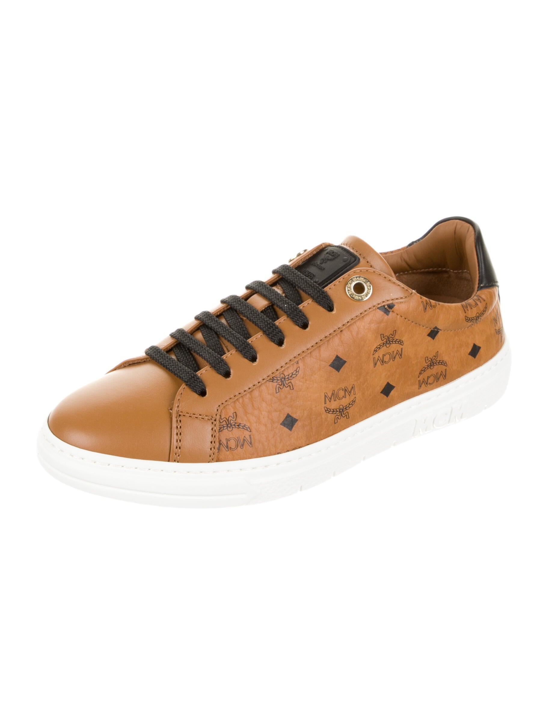 MCM Leather Printed Sneakers