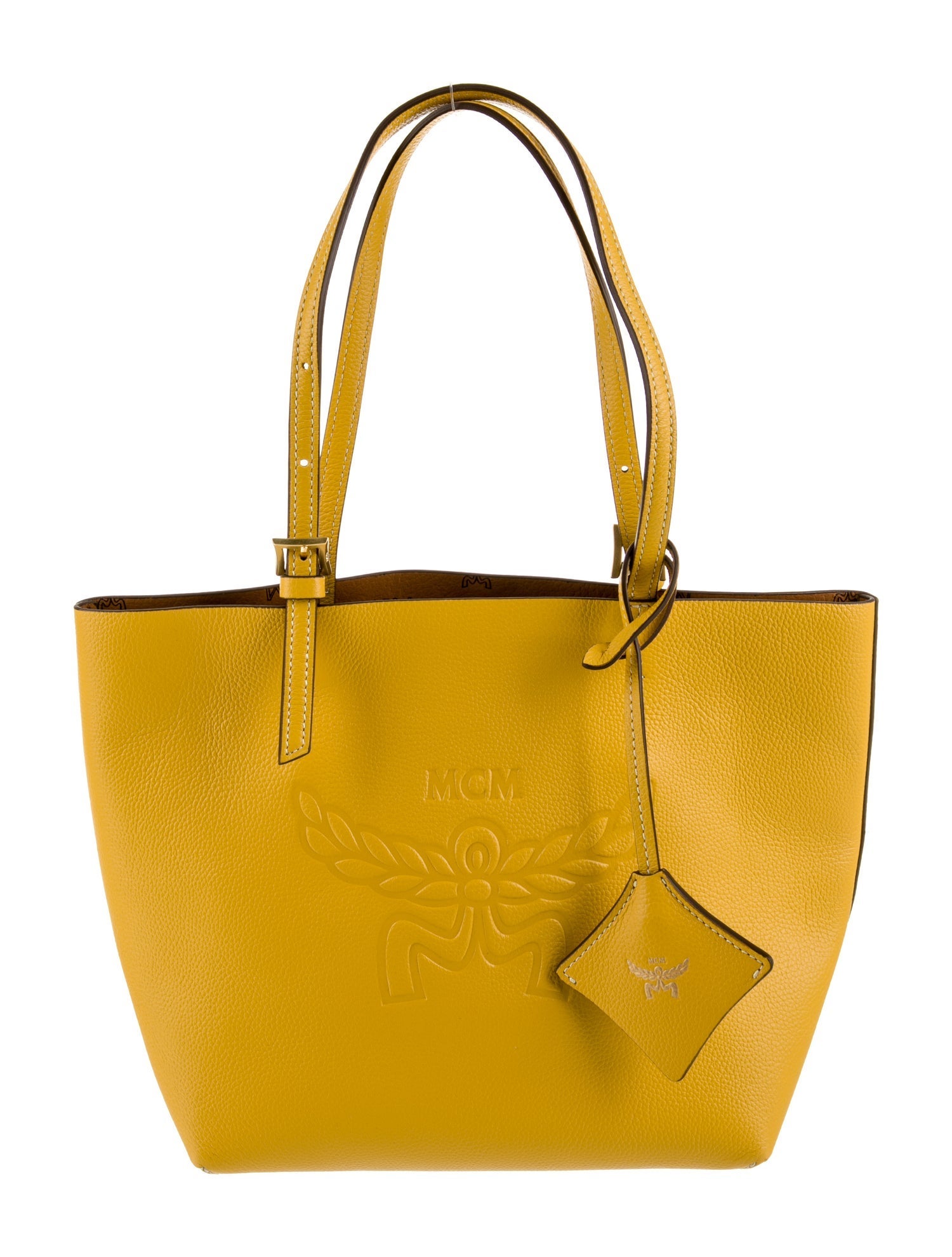 MCM Leather Top Handle Bag