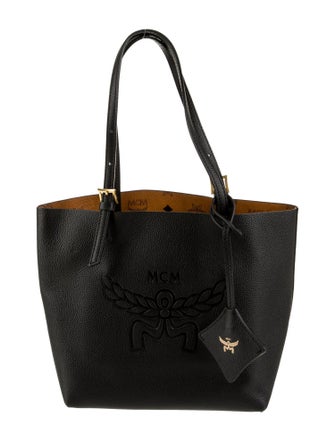 MCM Leather Top Handle Bag