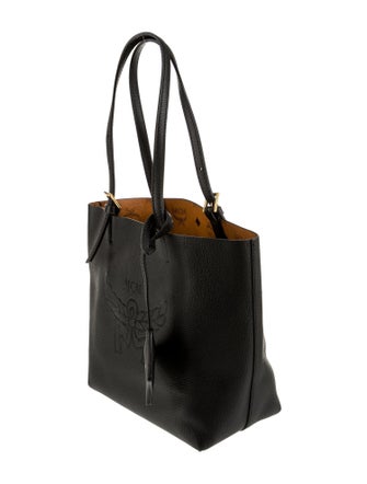 MCM Leather Top Handle Bag