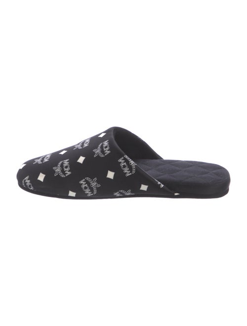 MCM Satin Printed Mules