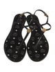 MCM Rubber T-Strap Sandals