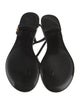 MCM Rubber T-Strap Sandals