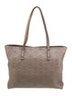 MCM Embossed Leather Tote