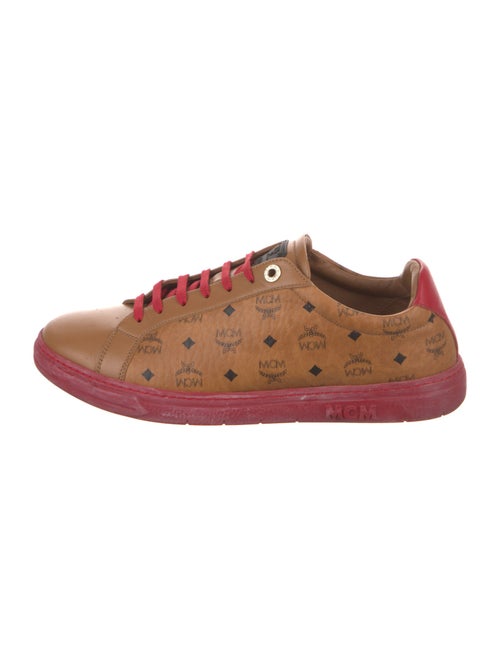 MCM Visetos Leather Sneakers