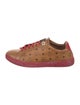 MCM Visetos Leather Sneakers