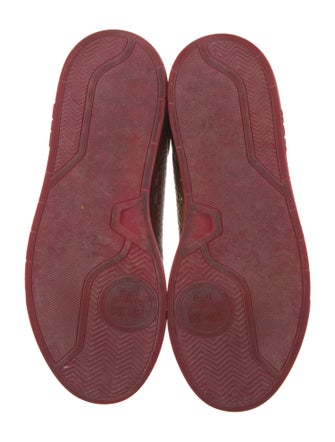 MCM Visetos Leather Sneakers