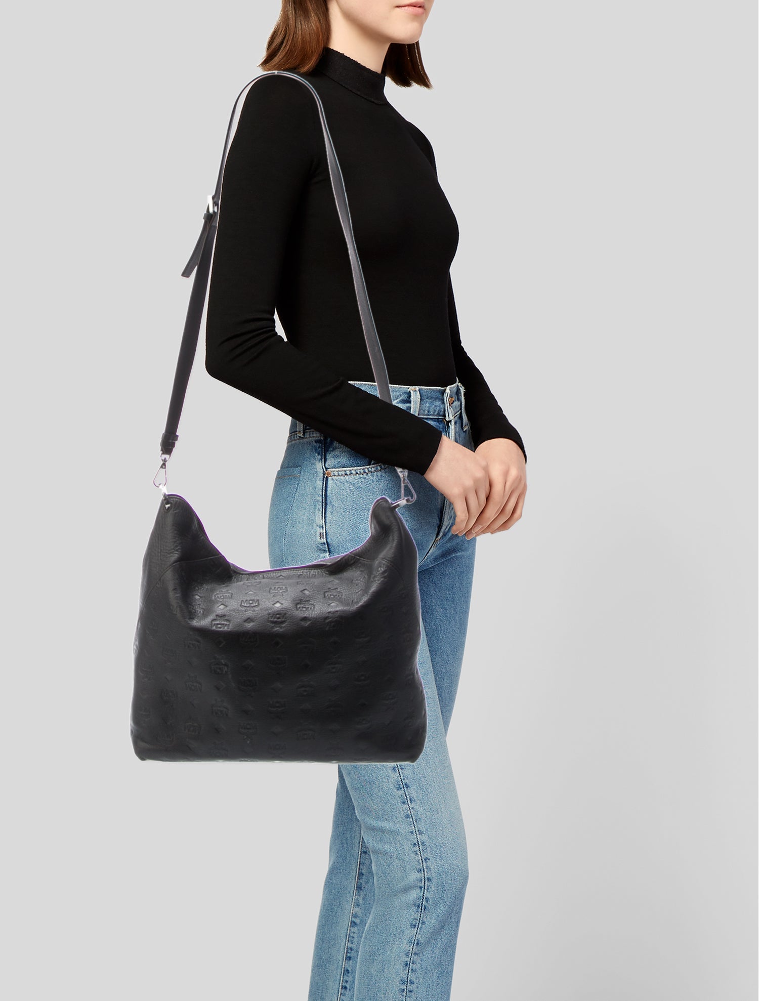 MCM Leather Messenger Bag