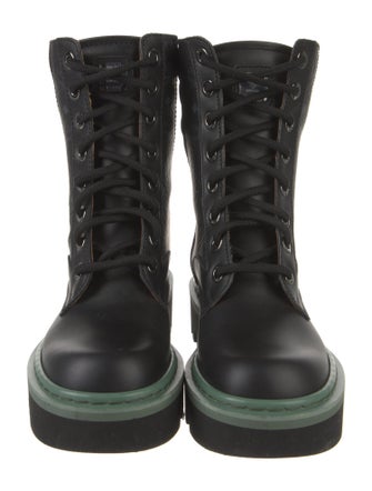 MCM Visetos Leather Combat Boots