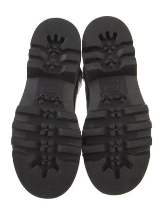 MCM Visetos Leather Combat Boots