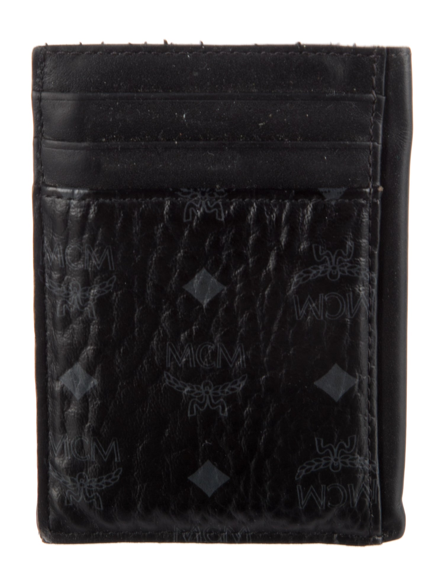 MCM Leather Printed Card Holder
