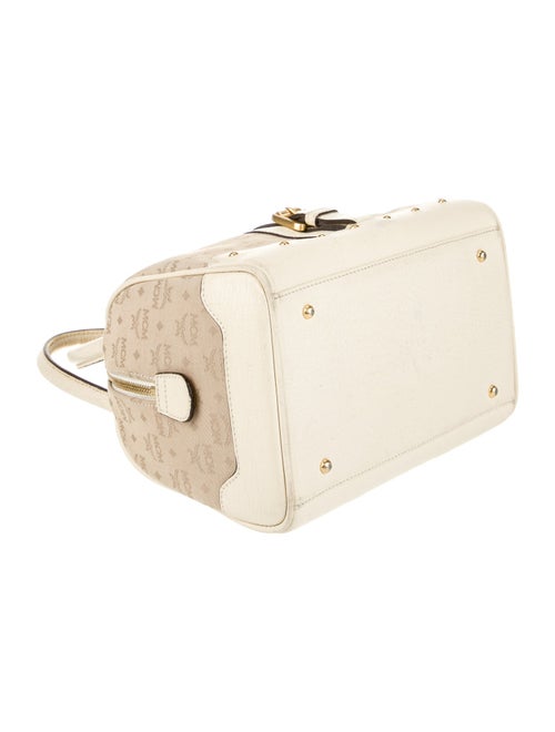 MCM Canvas Top Handle Bag