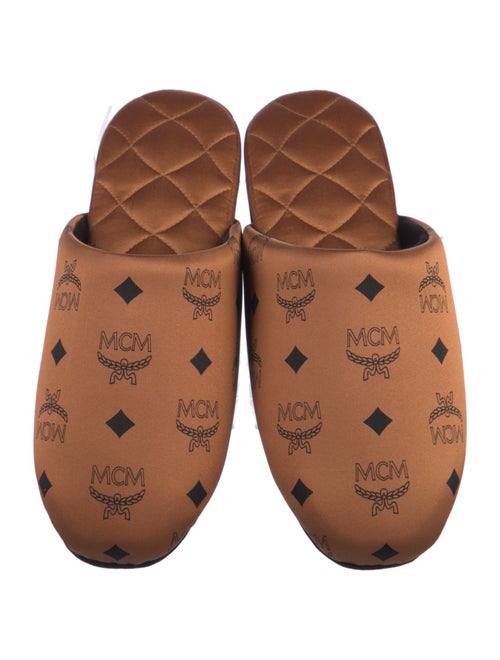 MCM Satin Mules