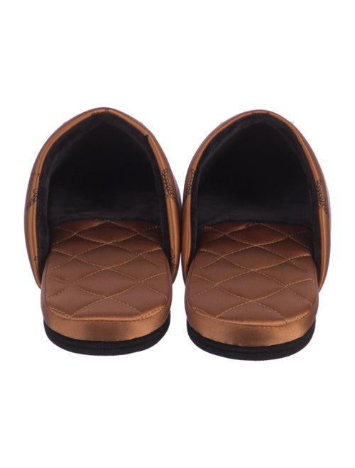MCM Satin Mules