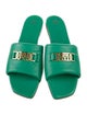 MCM Leather Slides