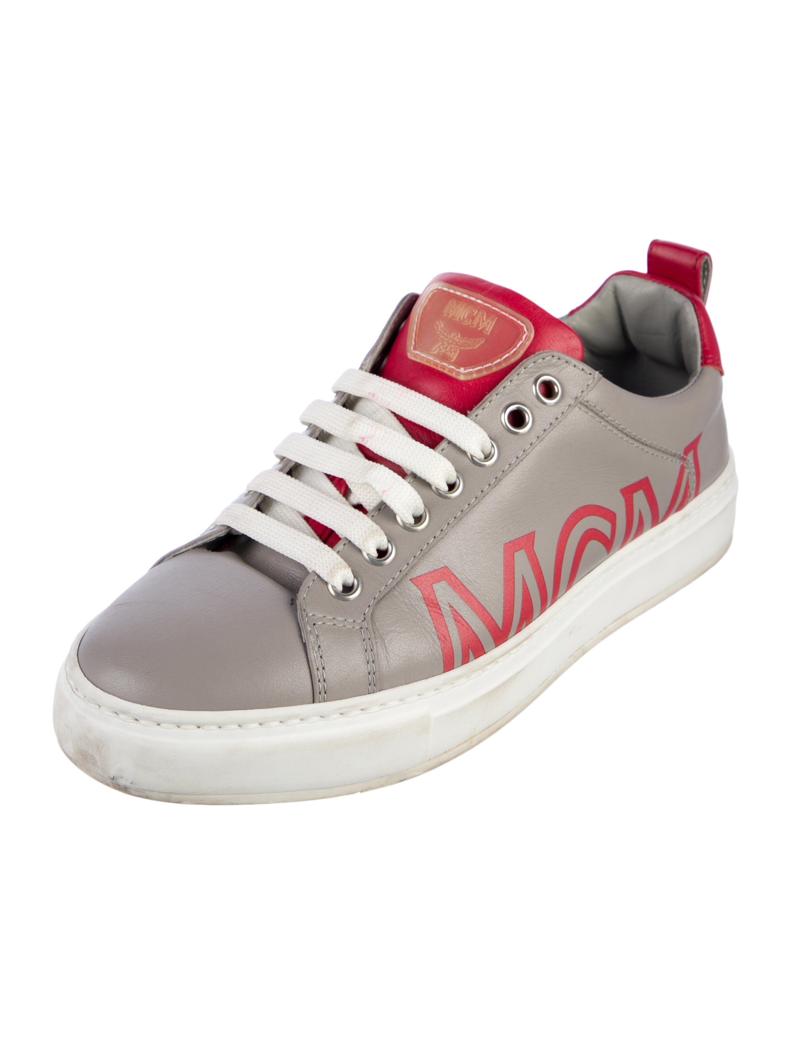MCM Leather Printed Sneakers