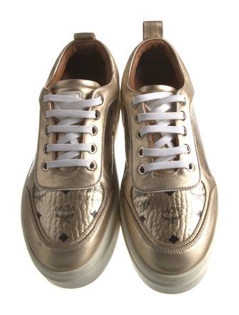 MCM Leather Printed Sneakers