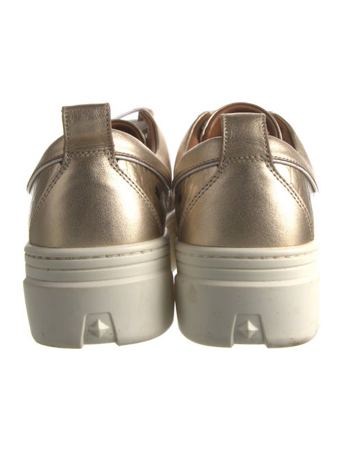 MCM Leather Printed Sneakers