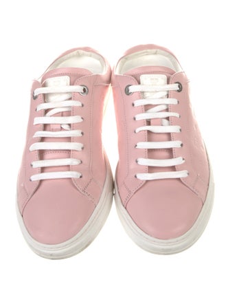 MCM Monogram Pattern Leather Sneakers