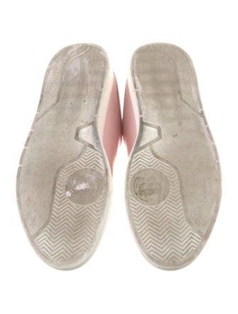 MCM Monogram Pattern Leather Sneakers