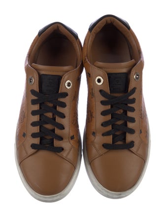 MCM Leather Printed Sneakers