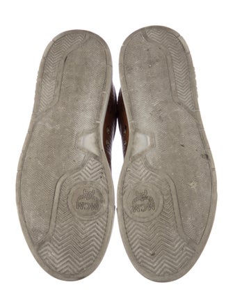MCM Leather Printed Sneakers