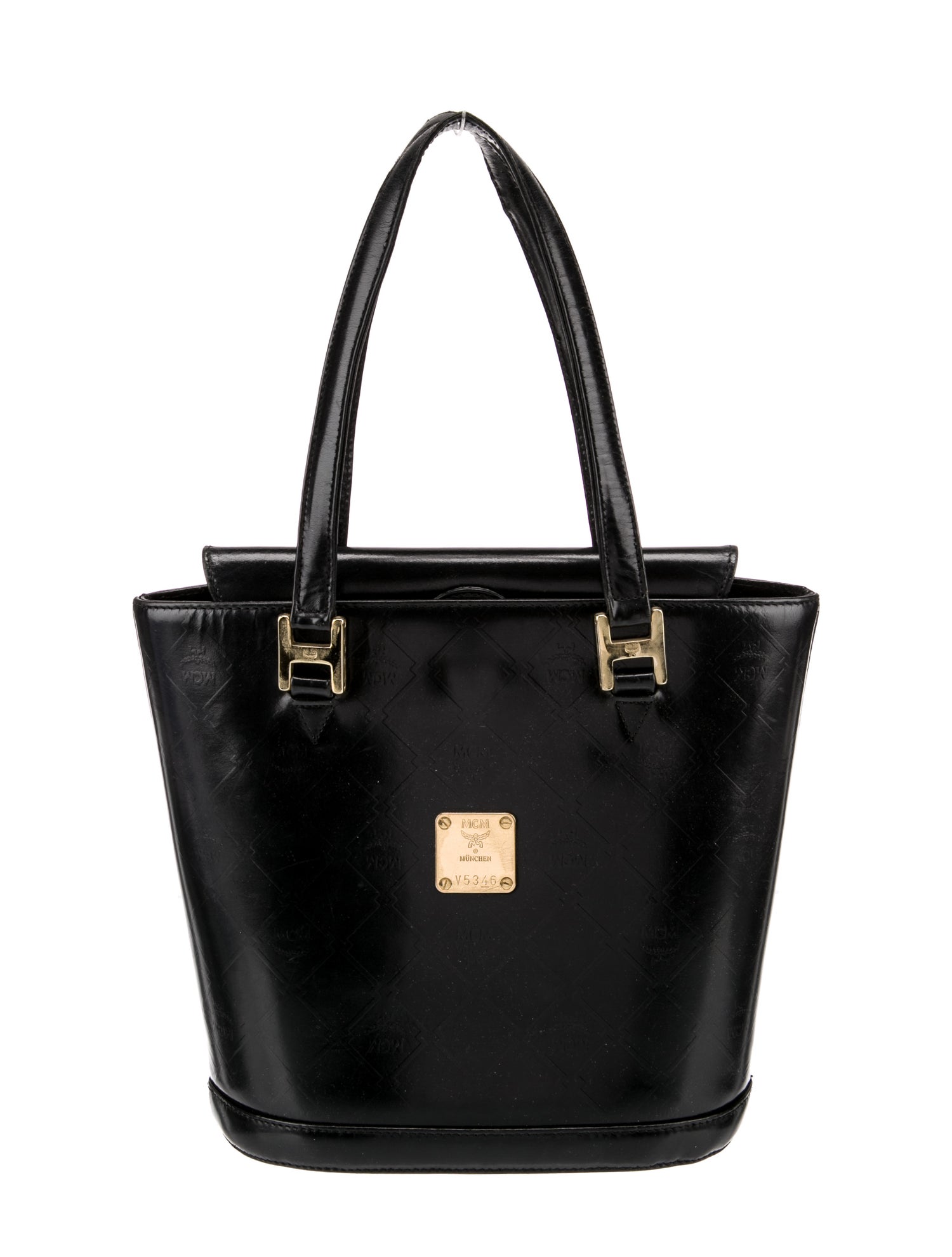 MCM Leather Bucket Bag