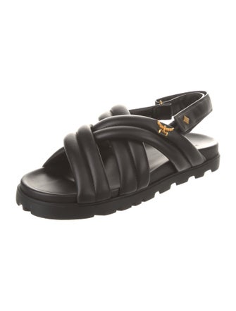 MCM Leather Slingback Sandals