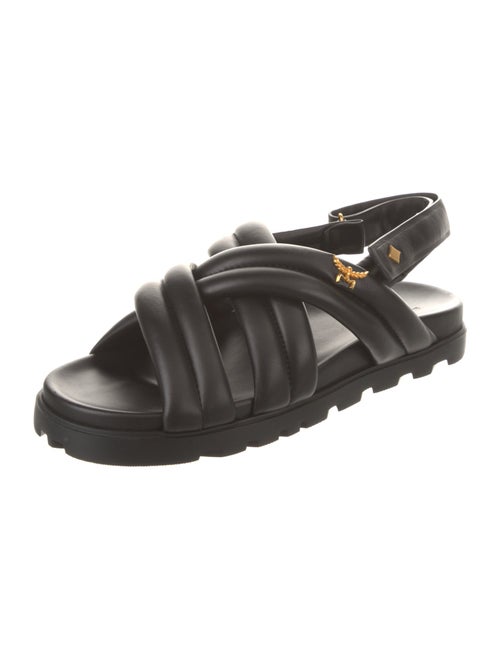 MCM Leather Slingback Sandals