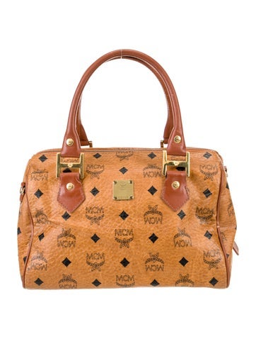 MCM Handle Bags Leather Top Bag