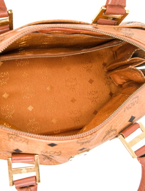 MCM Leather Top Handle Bag