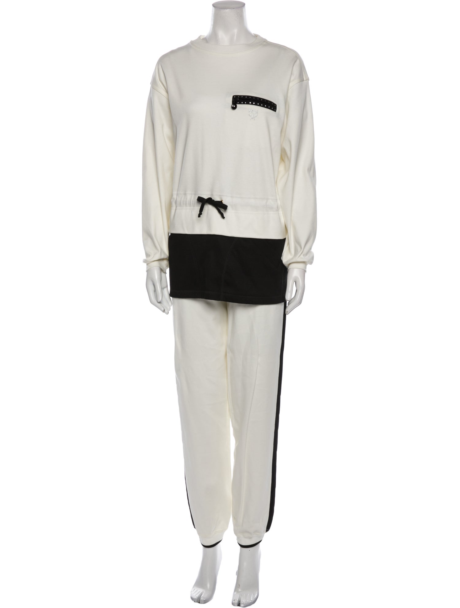 MCM Vintage Crystal Embellishments Pant Set